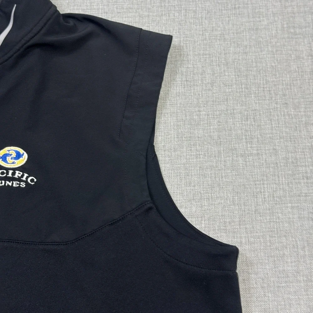 Nike Golf Tour Performance 1/4 Zip Vest Sleeveless Pullover Men XL Black Dri-FIT